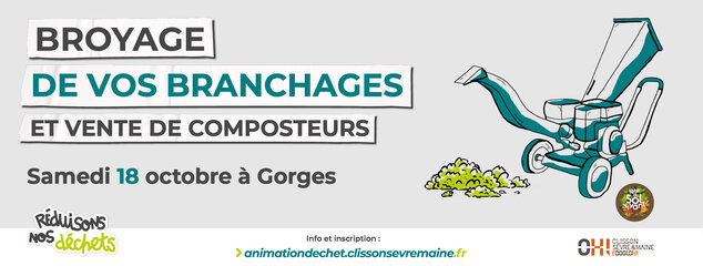bannière qui annonce l'animation à Gorges